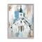 Stupell Industries Distressed Country Church House Abstract Pattern Framed Wall Art